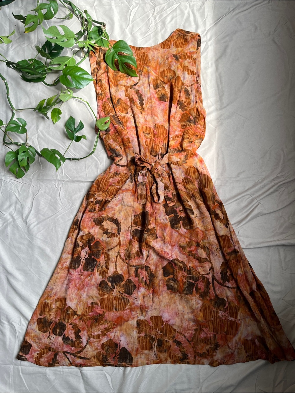 Vintage Button-Front Midi Dress | phoebe Buffay practicalmagic cottagecore - Picture 2 of 5